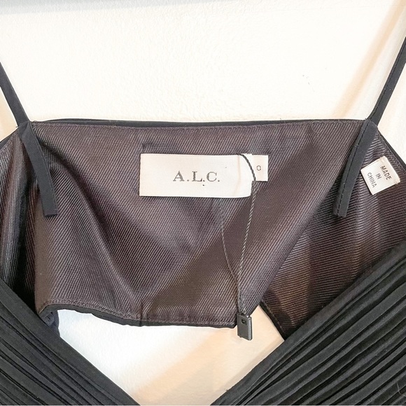 ALC Sienna Cutout Pleated Midi Dress XS - Picture 6 of 6